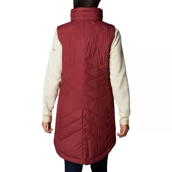 Columbia Womens Heavenly Long VestMarsala Red