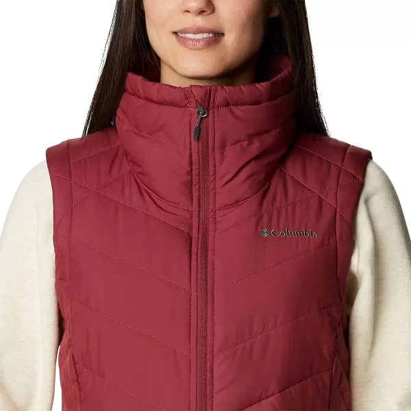 Columbia Womens Heavenly Long VestMarsala Red