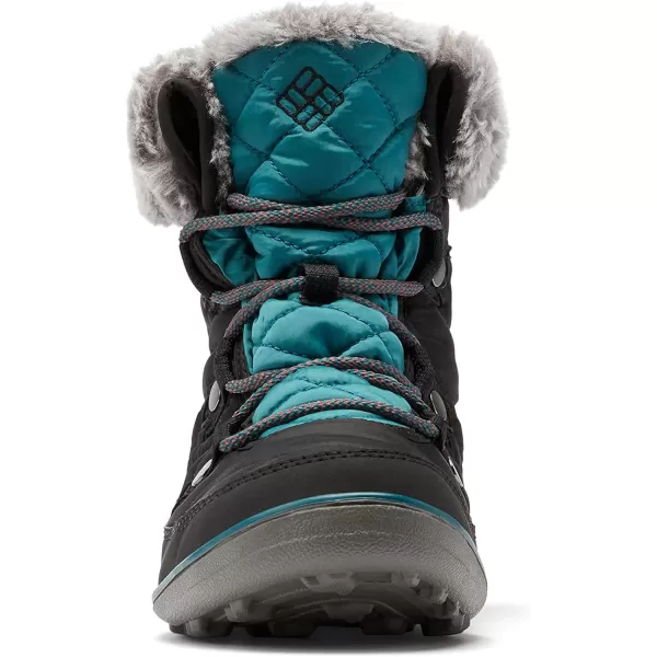 Columbia Womens Heavenly Shorty OmniHeat Snow BootBlackDeep Water