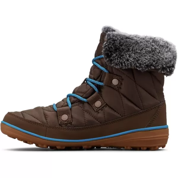 Columbia Womens Heavenly Shorty OmniHeat Snow BootEspresso Mhw Deep Ocean