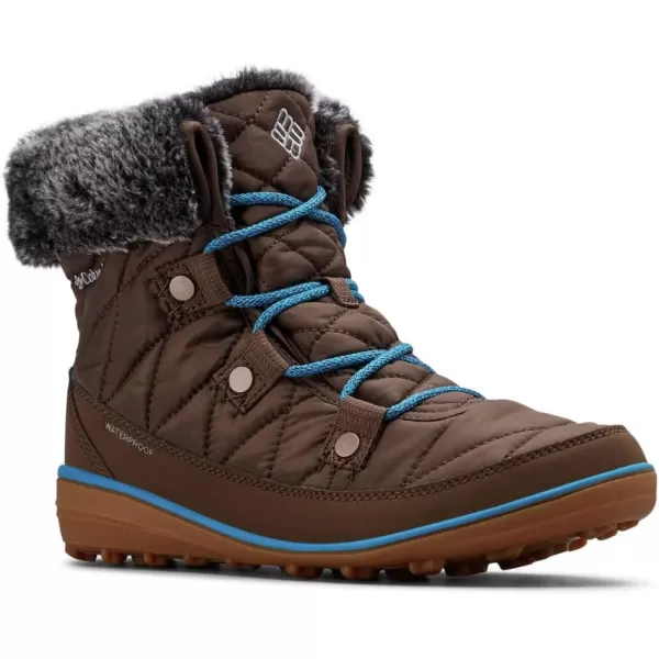 Columbia Womens Heavenly Shorty OmniHeat Snow BootEspresso Mhw Deep Ocean