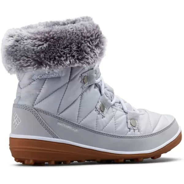 Columbia Womens Heavenly Shorty OmniHeat Snow BootGrey IceWhite