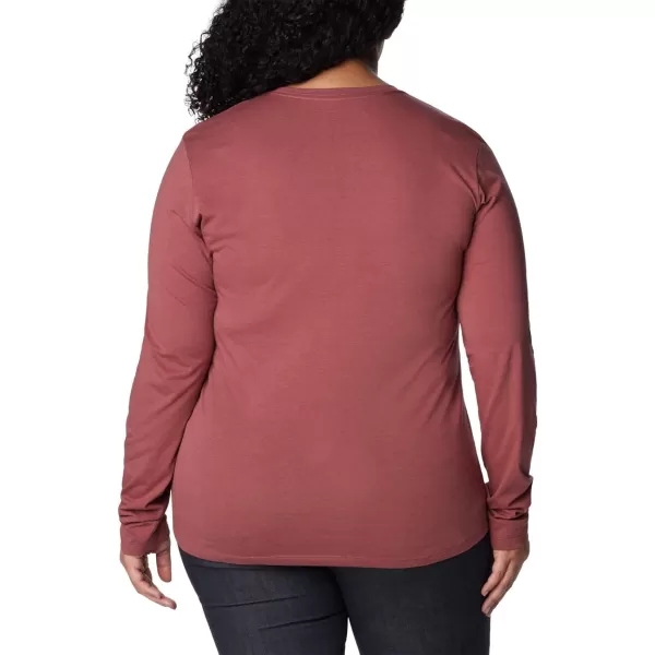 Columbia Womens Hidden Haven Ls TeeBeetroot Unbearable