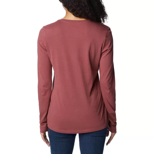 Columbia Womens Hidden Haven Ls TeeBeetroot Unbearable