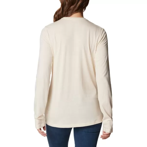 Columbia Womens Hidden Haven Ls TeeChalk Unbearable