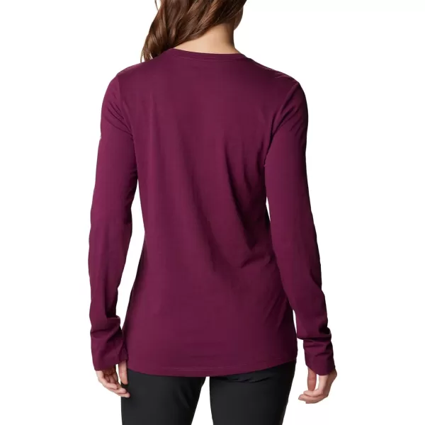 Columbia Womens Hidden Haven Ls TeeMarionberry Buggy