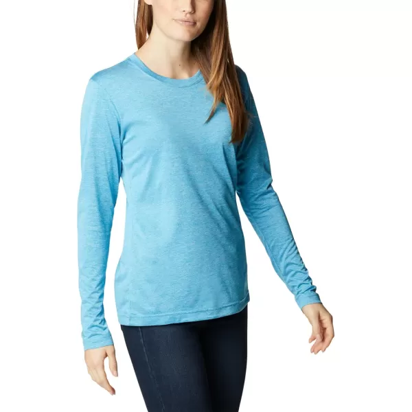 Columbia Womens Hike Long Sleeve ShirtBlue Chill Heather