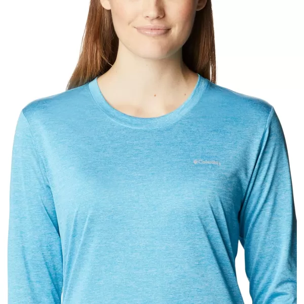 Columbia Womens Hike Long Sleeve ShirtBlue Chill Heather