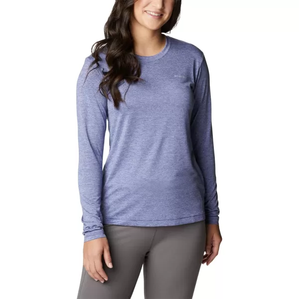 Columbia Womens Hike Long Sleeve ShirtDark Sapphire Heather