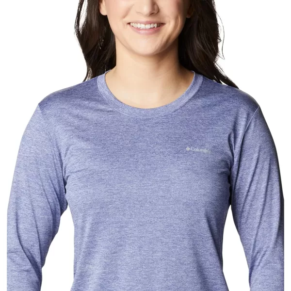 Columbia Womens Hike Long Sleeve ShirtDark Sapphire Heather