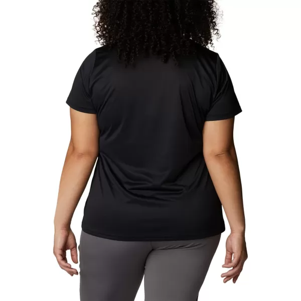 Columbia Womens Hike Short Sleeve CrewBlack