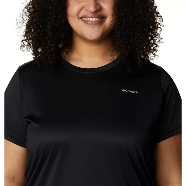 Columbia Womens Hike Short Sleeve CrewBlack