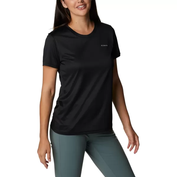 Columbia Womens Hike Short Sleeve CrewBlack