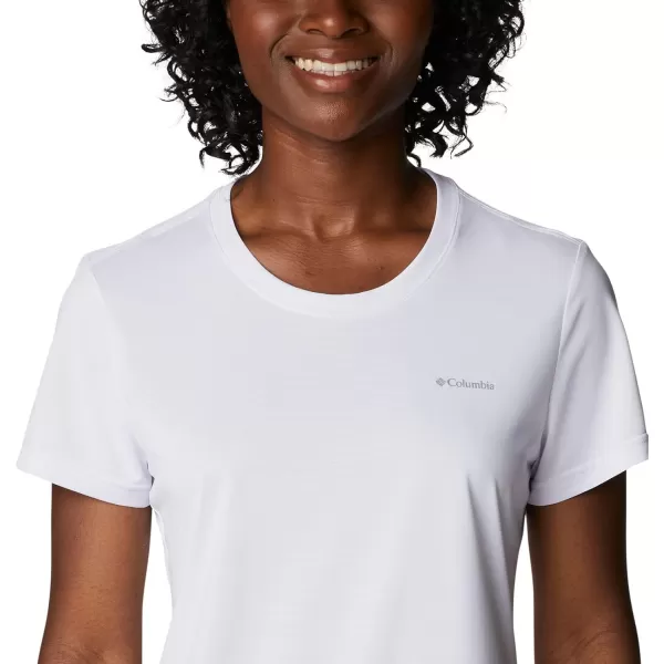 Columbia Womens Hike Short Sleeve CrewWhite