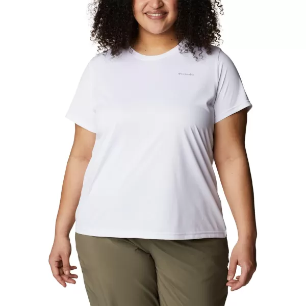 Columbia Womens Hike Short Sleeve CrewWhite