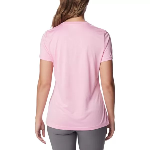 Columbia Womens Hike Short Sleeve CrewWild Rose Heather