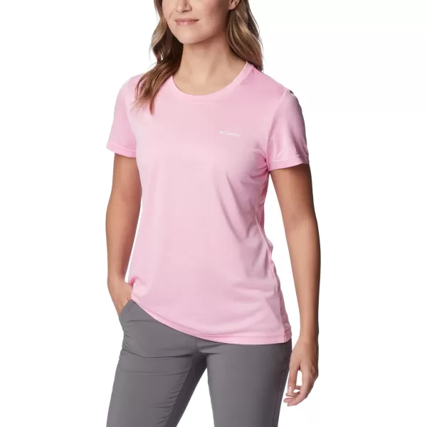 Columbia Womens Hike Short Sleeve CrewWild Rose Heather