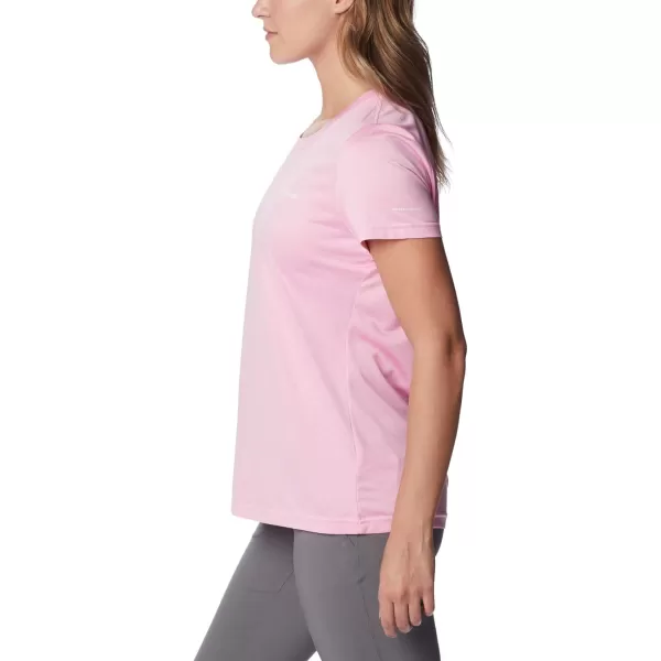 Columbia Womens Hike Short Sleeve CrewWild Rose Heather