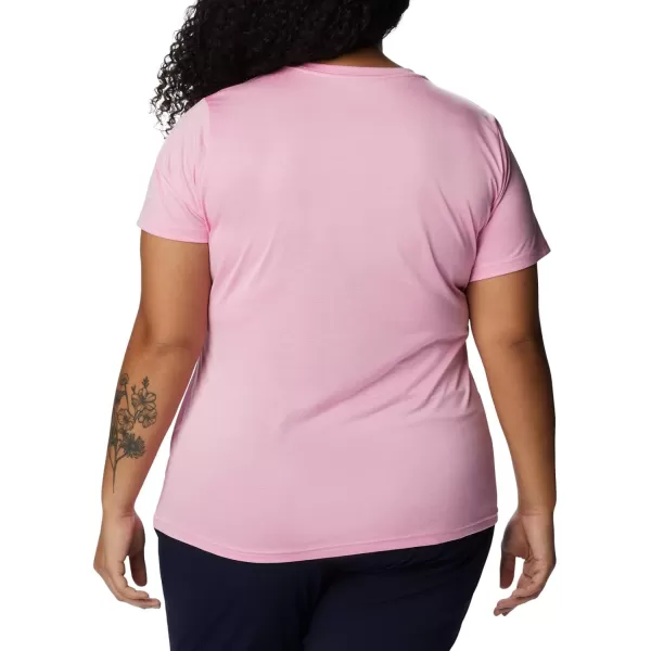 Columbia Womens Hike Short Sleeve CrewWild Rose Heather