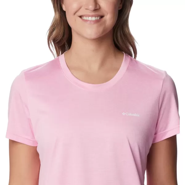 Columbia Womens Hike Short Sleeve CrewWild Rose Heather