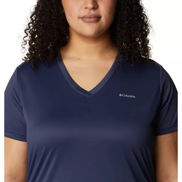 Columbia Womens Hike Short Sleeve V NeckNocturnal