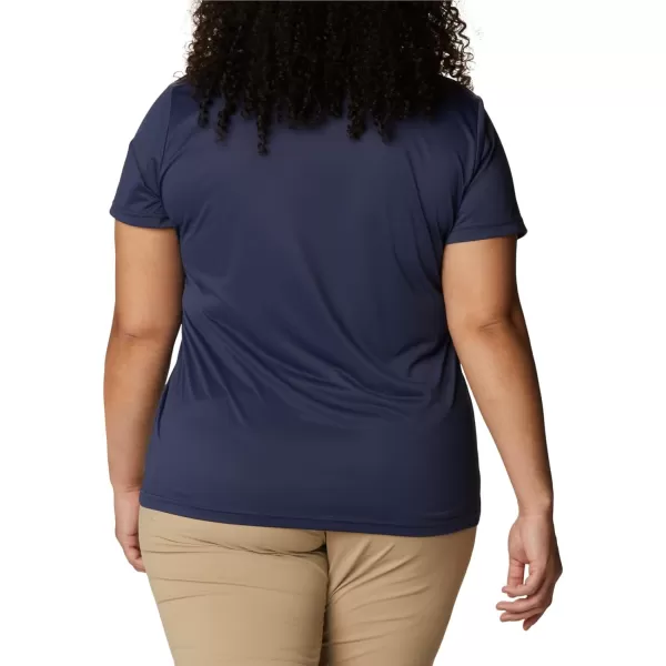 Columbia Womens Hike Short Sleeve V NeckNocturnal