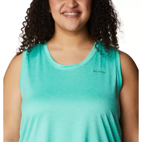 Columbia Womens Hike TankElectric Turquoise Heather