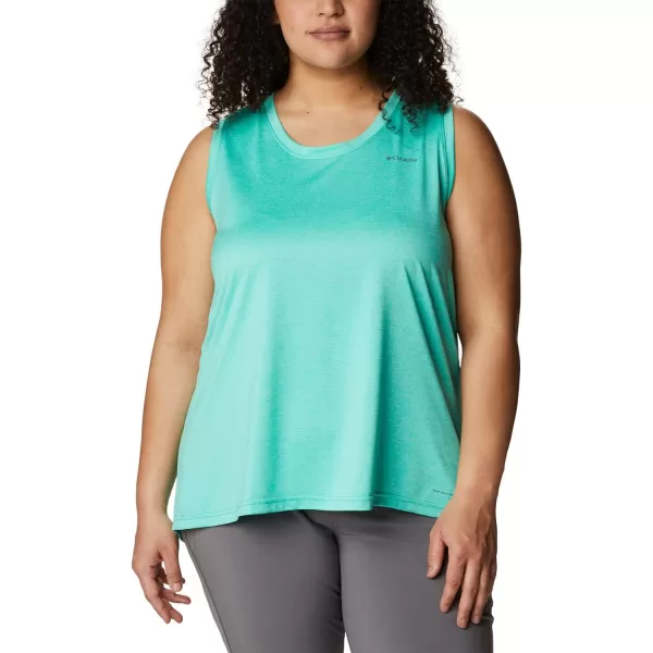 Columbia Womens Hike TankElectric Turquoise Heather