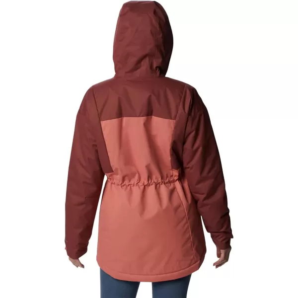 Columbia Womens Hikebound Long Insulated JacketFaded PeachBeetroot