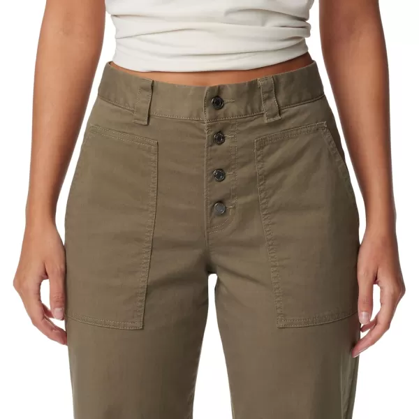 Columbia Womens Holly Hideaway Cotton PantStone Green