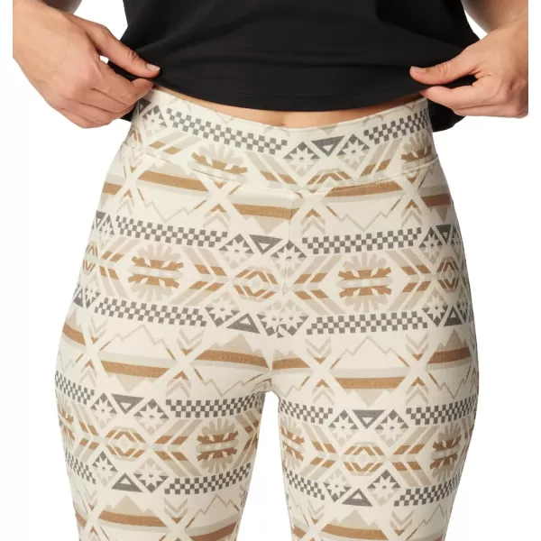 Columbia Womens Holly Hideaway Knit PantChalk Checkered Peaks