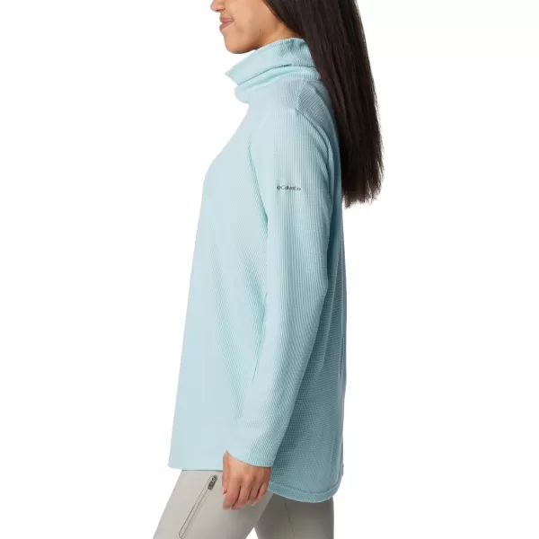 Columbia Womens Holly Hideaway Waffle Cowl Neck PulloverAqua Haze