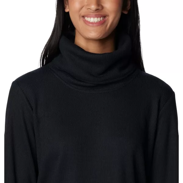 Columbia Womens Holly Hideaway Waffle Cowl Neck PulloverBlack