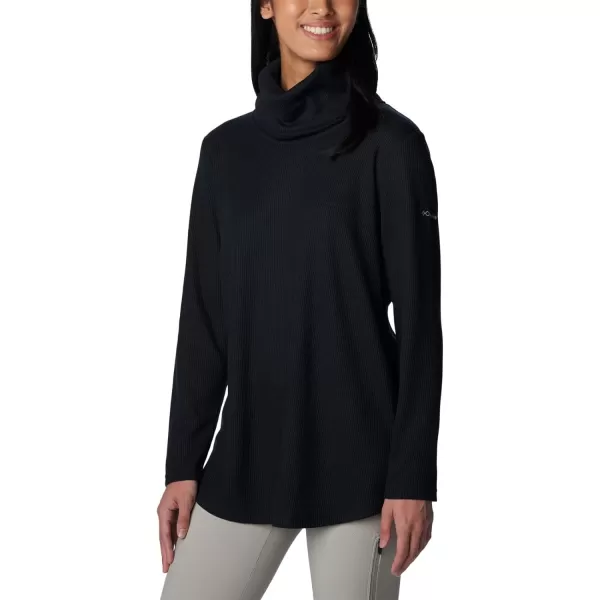 Columbia Womens Holly Hideaway Waffle Cowl Neck PulloverBlack