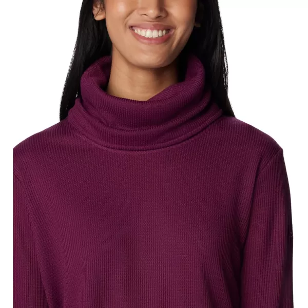 Columbia Womens Holly Hideaway Waffle Cowl Neck PulloverMarionberry