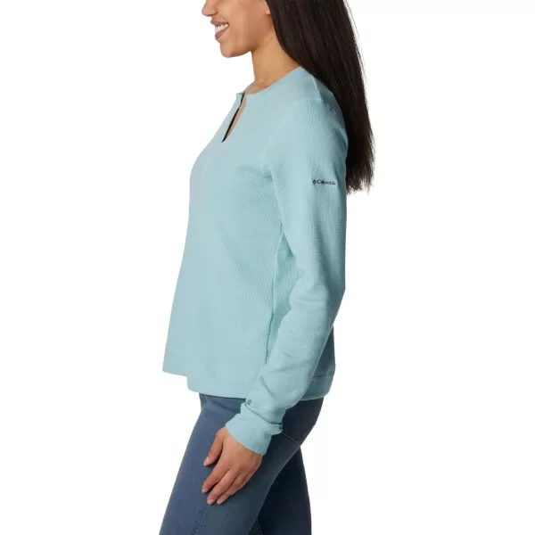 Columbia Womens Holly Hideaway Waffle Long SleeveAqua Haze