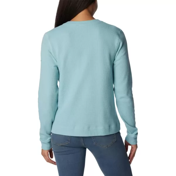 Columbia Womens Holly Hideaway Waffle Long SleeveAqua Haze