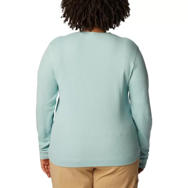 Columbia Womens Holly Hideaway Waffle Long SleeveAqua Haze