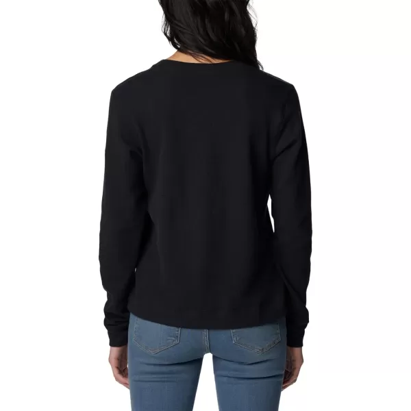 Columbia Womens Holly Hideaway Waffle Long SleeveBlack