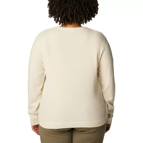 Columbia Womens Holly Hideaway Waffle Long SleeveChalk