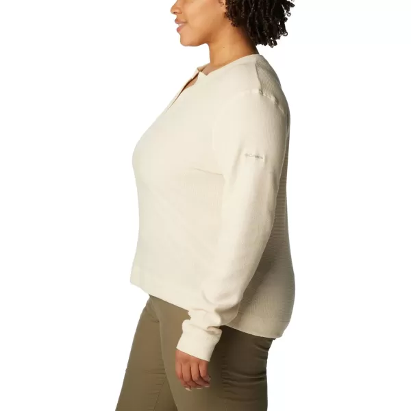 Columbia Womens Holly Hideaway Waffle Long SleeveChalk