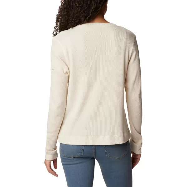 Columbia Womens Holly Hideaway Waffle Long SleeveChalk