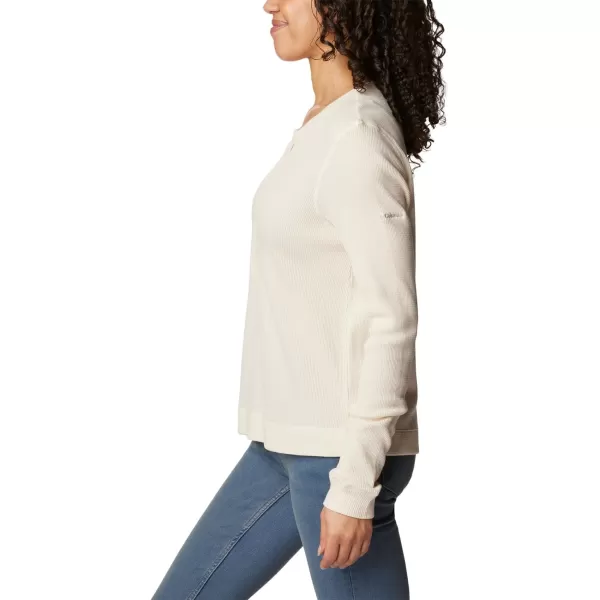 Columbia Womens Holly Hideaway Waffle Long SleeveChalk