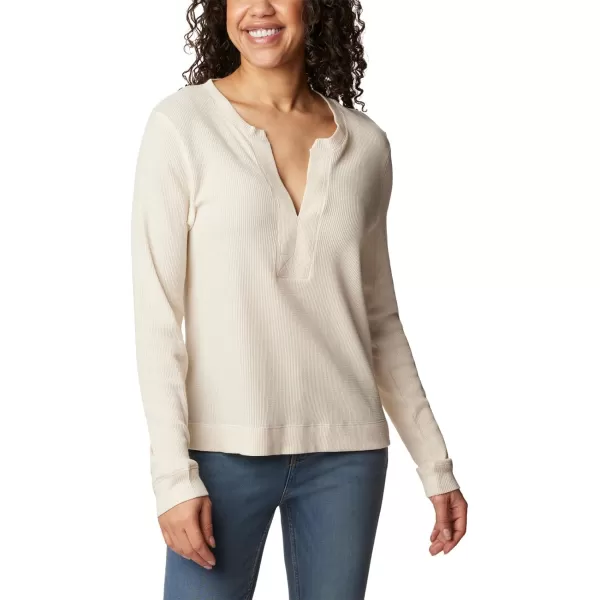 Columbia Womens Holly Hideaway Waffle Long SleeveChalk