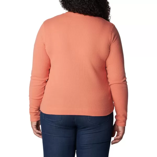 Columbia Womens Holly Hideaway Waffle Long SleeveFaded Peach