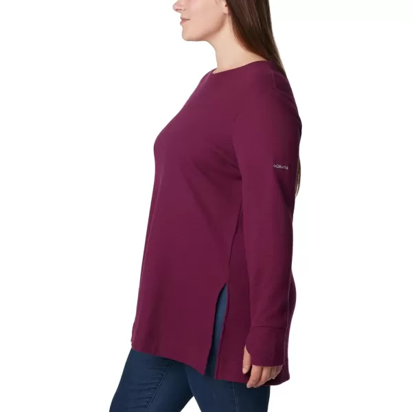 Columbia Womens Holly Hideaway Waffle TunicMarionberry