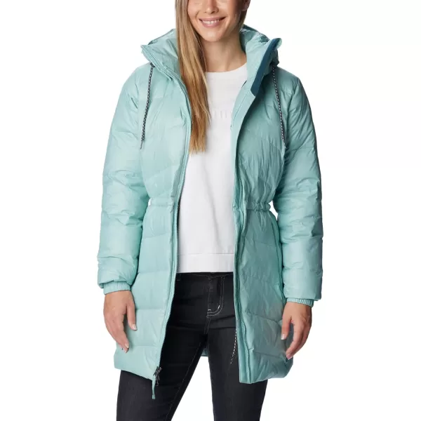 Columbia Womens ICY Heights Ii Down Mid JacketAqua Haze Gunmetal