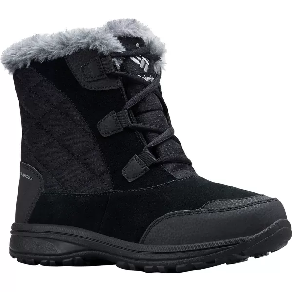 Columbia Womens Ice Maiden Shorty Snow BootBlack Columbia Grey