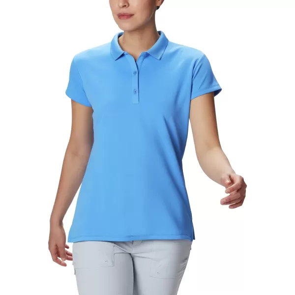 Columbia Womens Innisfree Ss PoloHarbor Blue