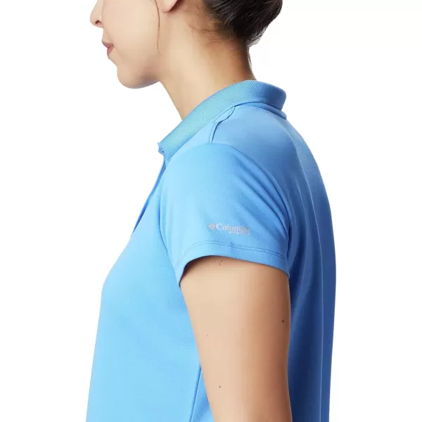 Columbia Womens Innisfree Ss PoloHarbor Blue